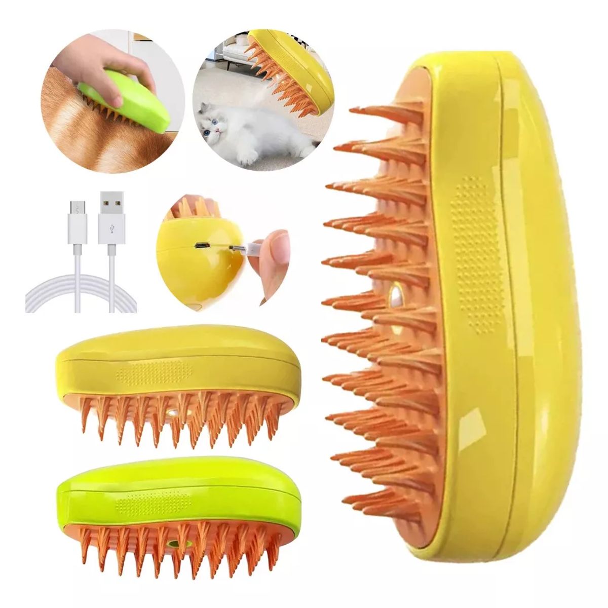 GENERICO - Cepillos Vapor Para Gatos Perros Cepillo Automatico Mascotas