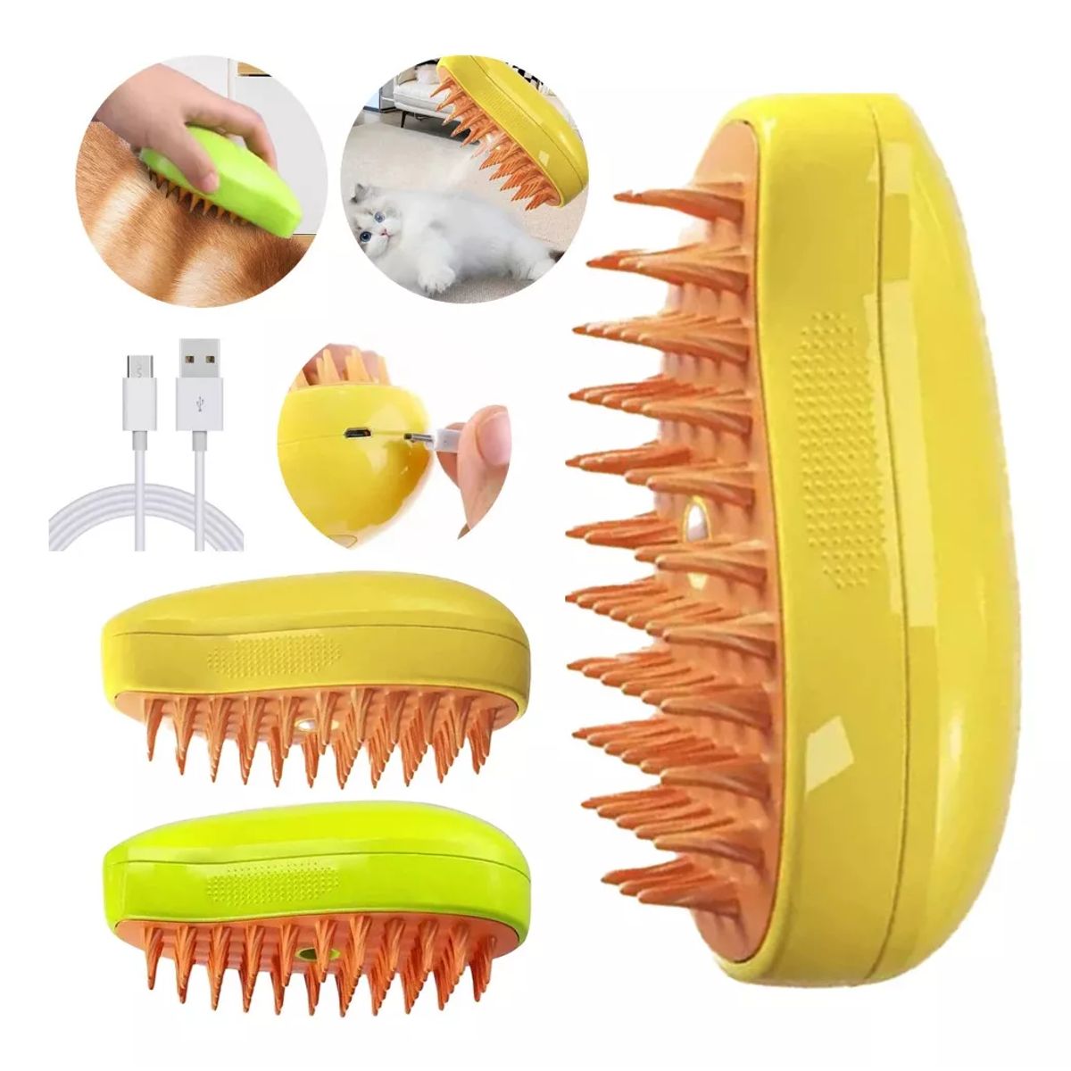 GENERICO - Cepillos Vapor Para Gatos Perros Cepillo Automatico Mascotas