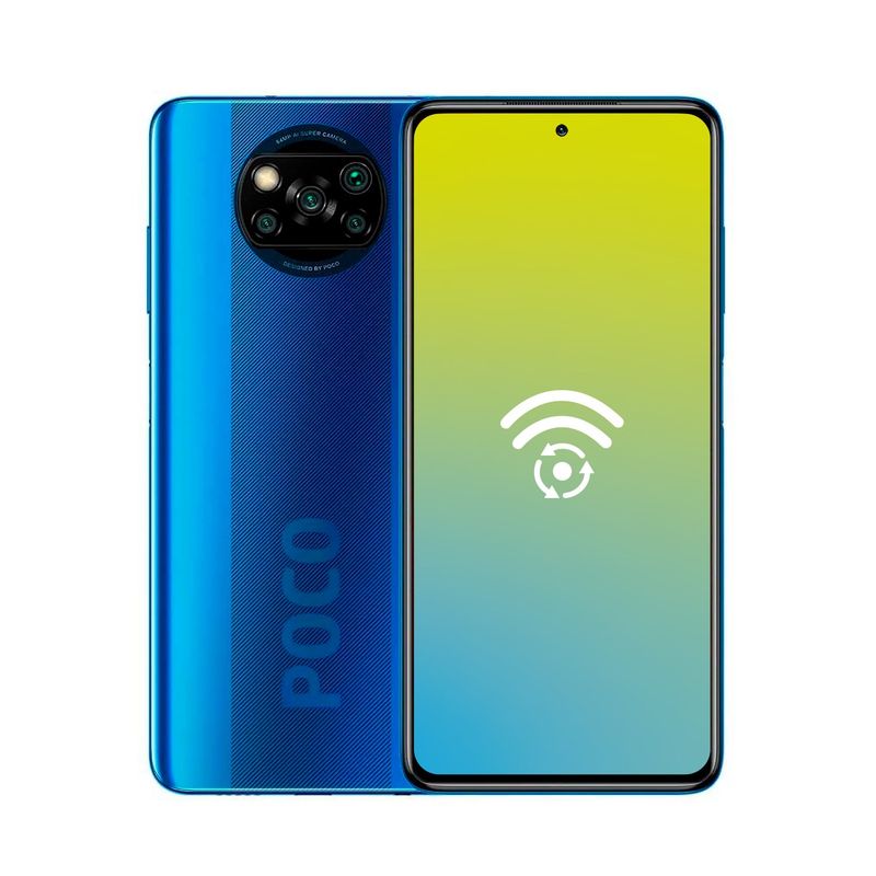 XIAOMI - Celular Xiaomi Poco X3 NFC 128GB Azul- Reacondicionado