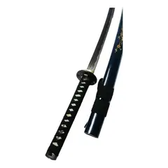 KATANA - Funcional Con Filo Cerezo Azul - Full Tang - Acero