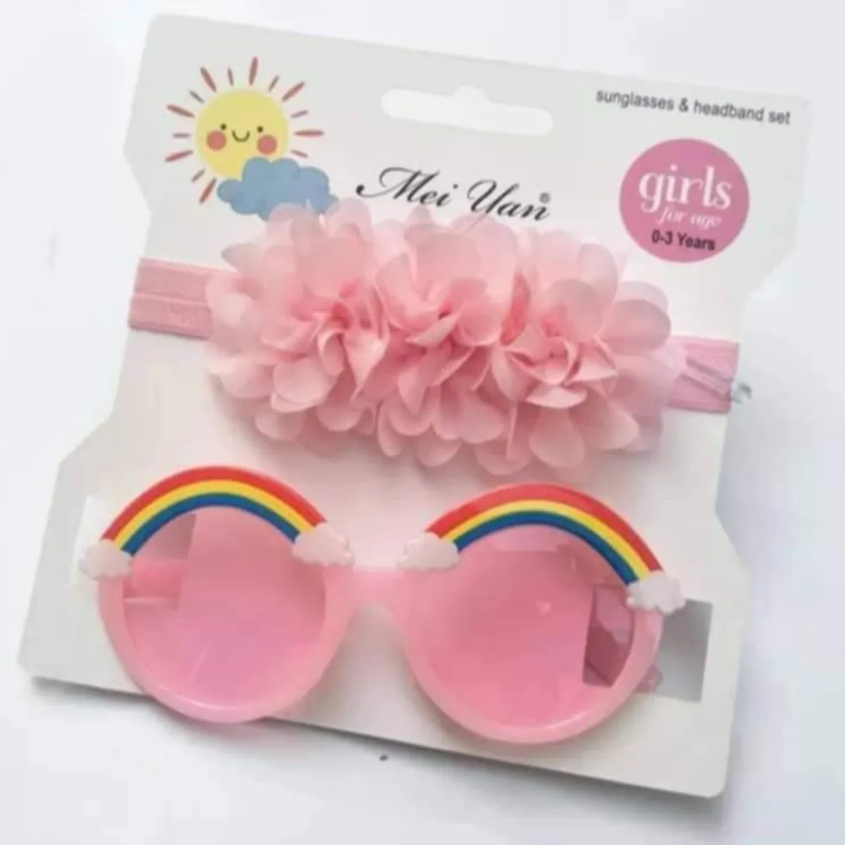 GENERICO - Pack 1 lentes y 1 banda de cabello 6 meses a 6 años.