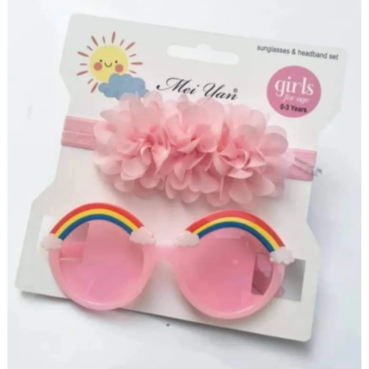 GENERICO - Pack 1 lentes y 1 banda de cabello 6 meses a 6 años.