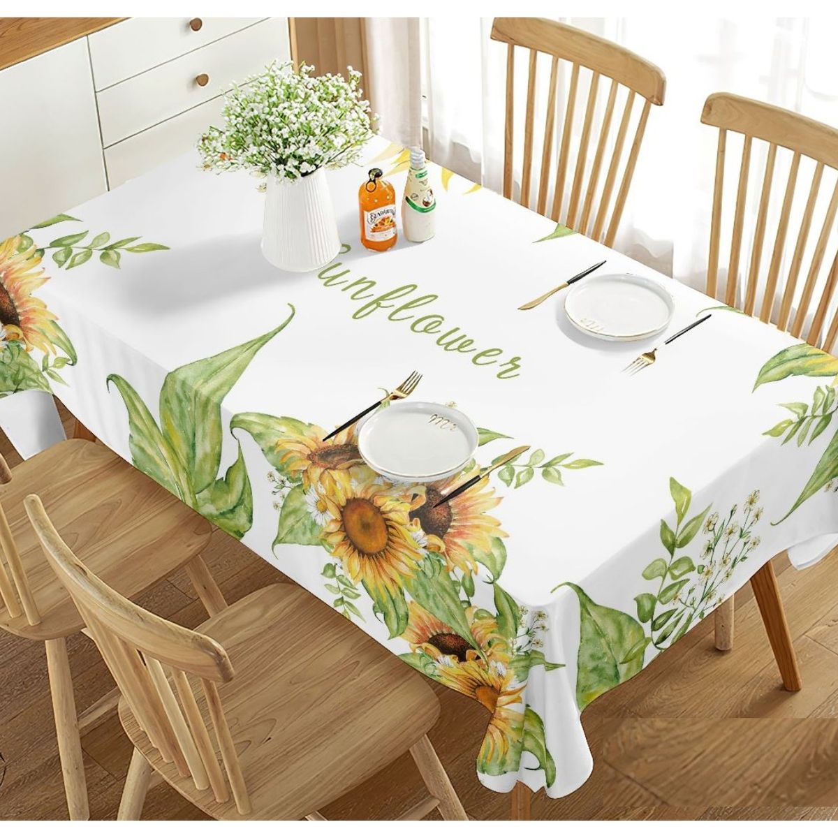 GENERICO - mantel grueso anti mancha con fundas para silla diseño z40 TF