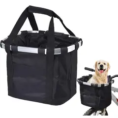 GENERICO - Cesta Bicicleta Delantera Desmontable Canasto Para Mascotas