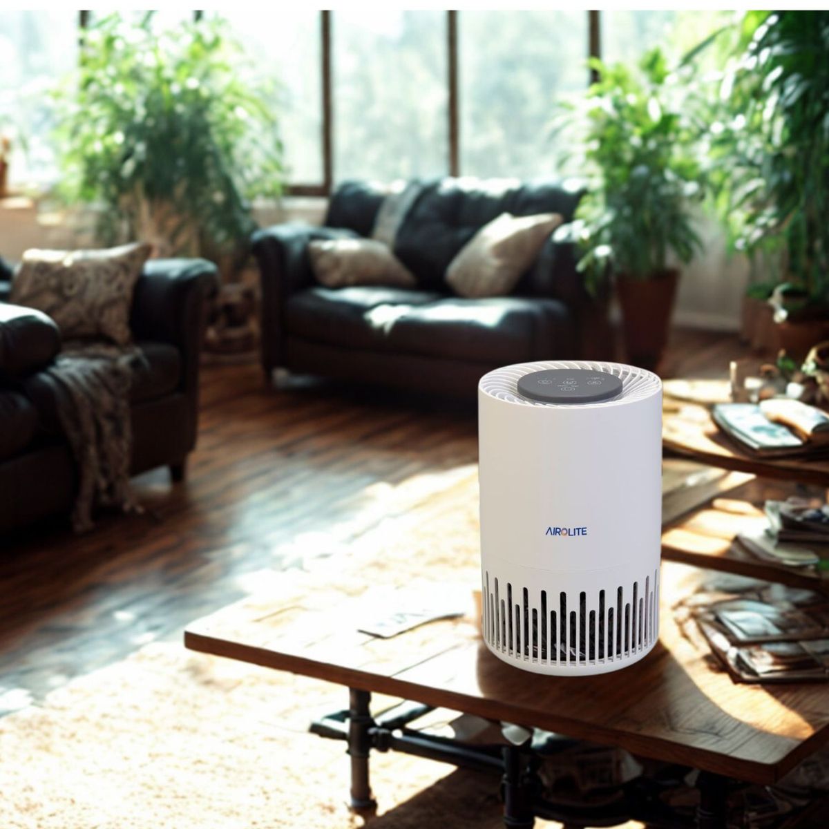 AIROLITE - Pack X2 Purificador De Aire Sobremesa 2 Etapas Ap-h510 Airolite