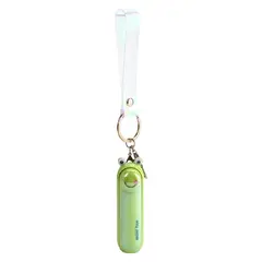 GENERICO - Mini Ventilador De Mano Portátil con Linterna - Kawaii - USB - Flashing Frog