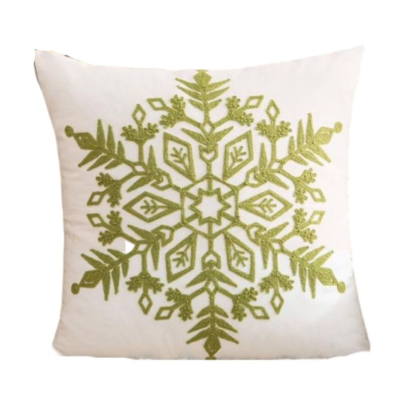 GENERICO - Pack 6 Funda Para Cojín Navidad 45x45 Copo De Nieve