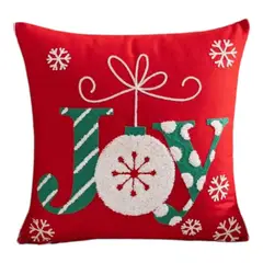GENERICO - Pack 2 Funda Para Cojín Navidad 45x45 Joy