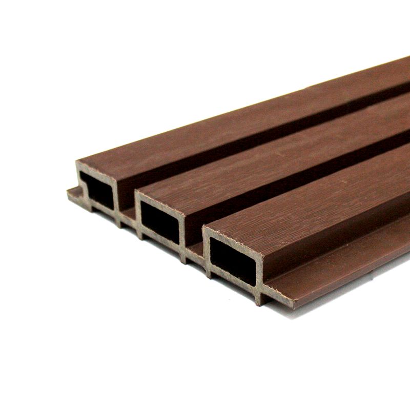 QRUBBER - Revestimiento Pared Wall Panel Tabla WPC Café oscuro Qrubber