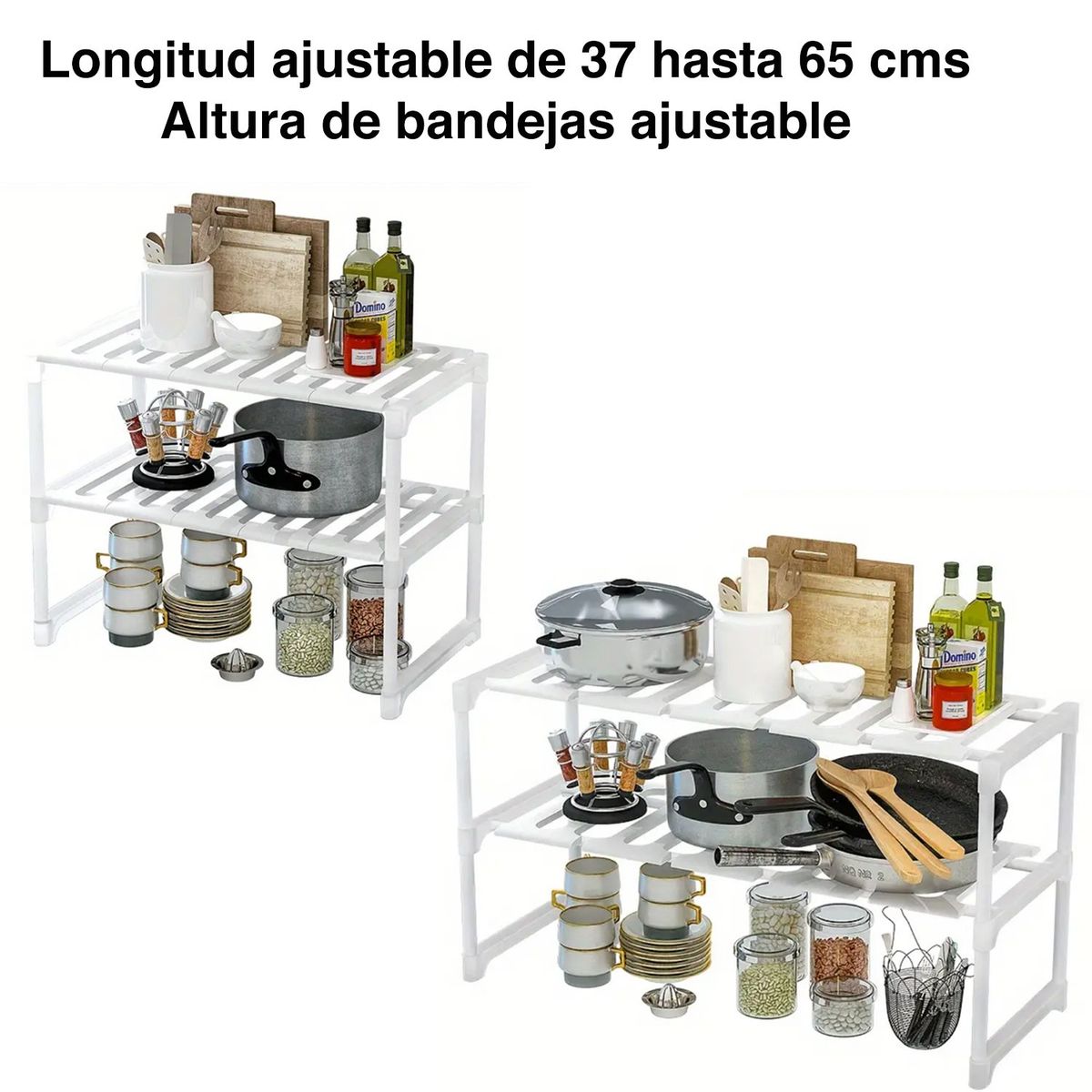 MIABU - Organizador mueble cocina lavaplatos baño ajustable