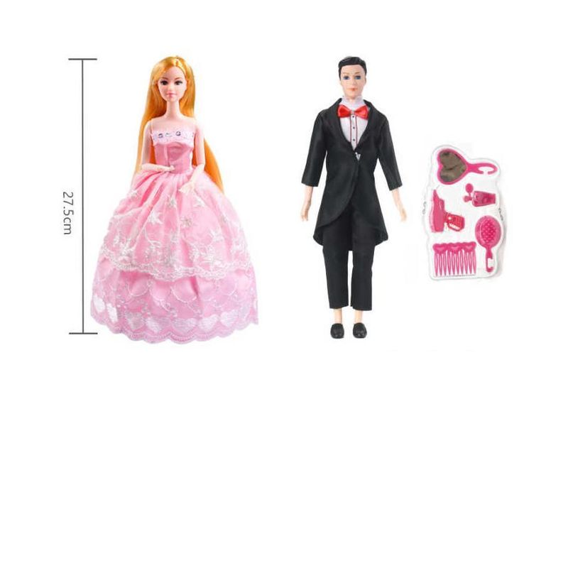 GENERICO - Muñeca  Matrimonio con Accesorios