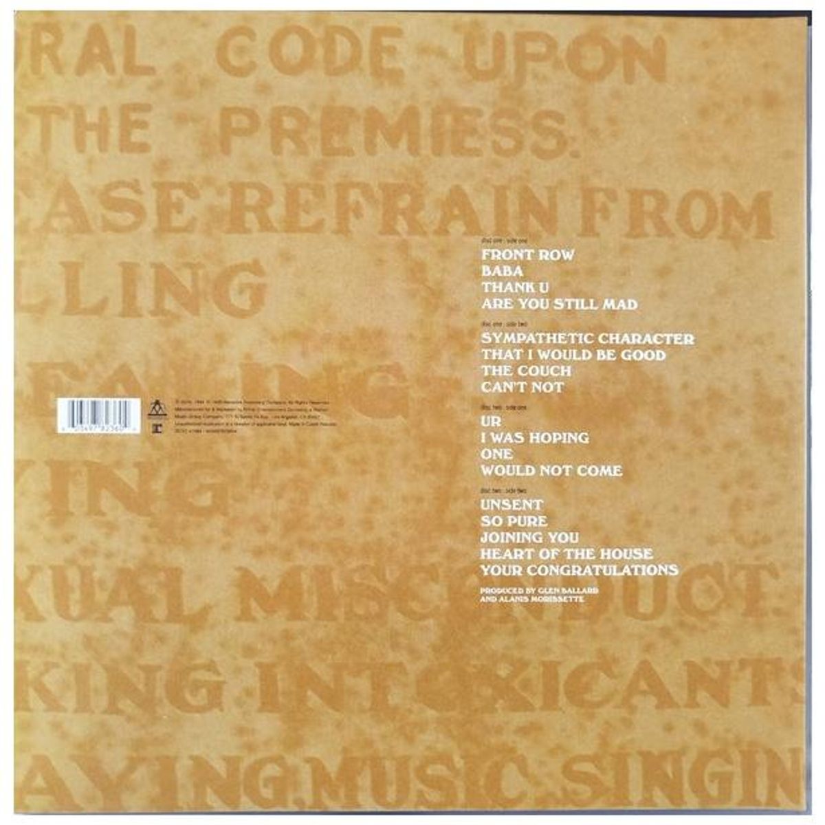 HITWAY MUSIC - ALANIS MORISSETTE-UPPOSEDFORMERINFATUATIONJUNKIE2LP-VINILO