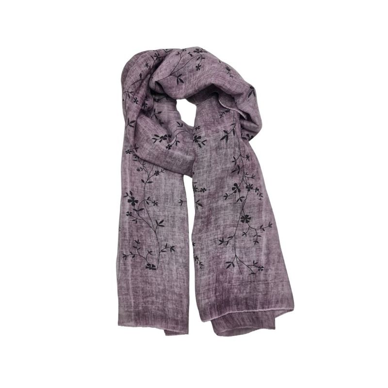 MISSI BEAUTY - Pañuelo o Bufanda Estampada Flor Largo