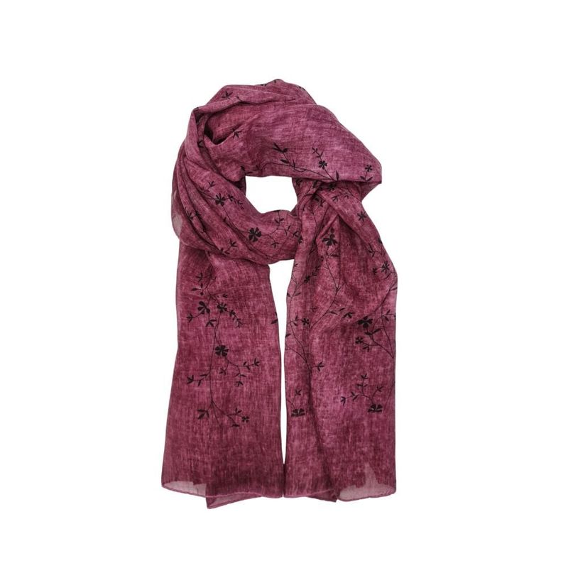 MISSI BEAUTY - Pañuelo o Bufanda Estampada Flor Largo