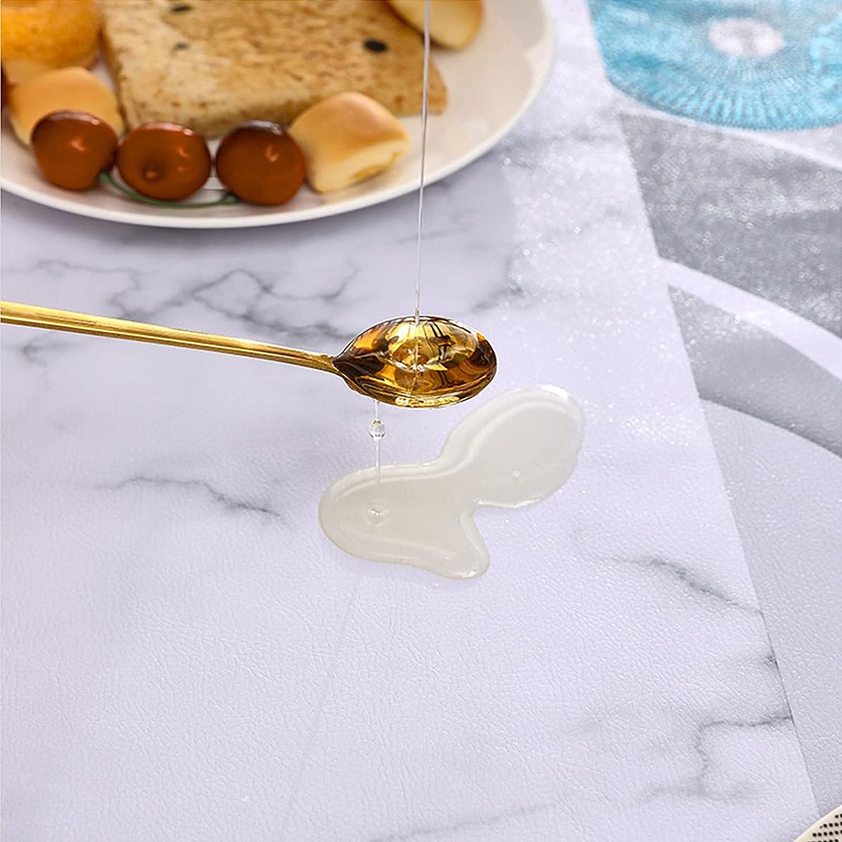 GENERICO - mantel grueso anti mancha con fundas para silla diseño Z50 TF