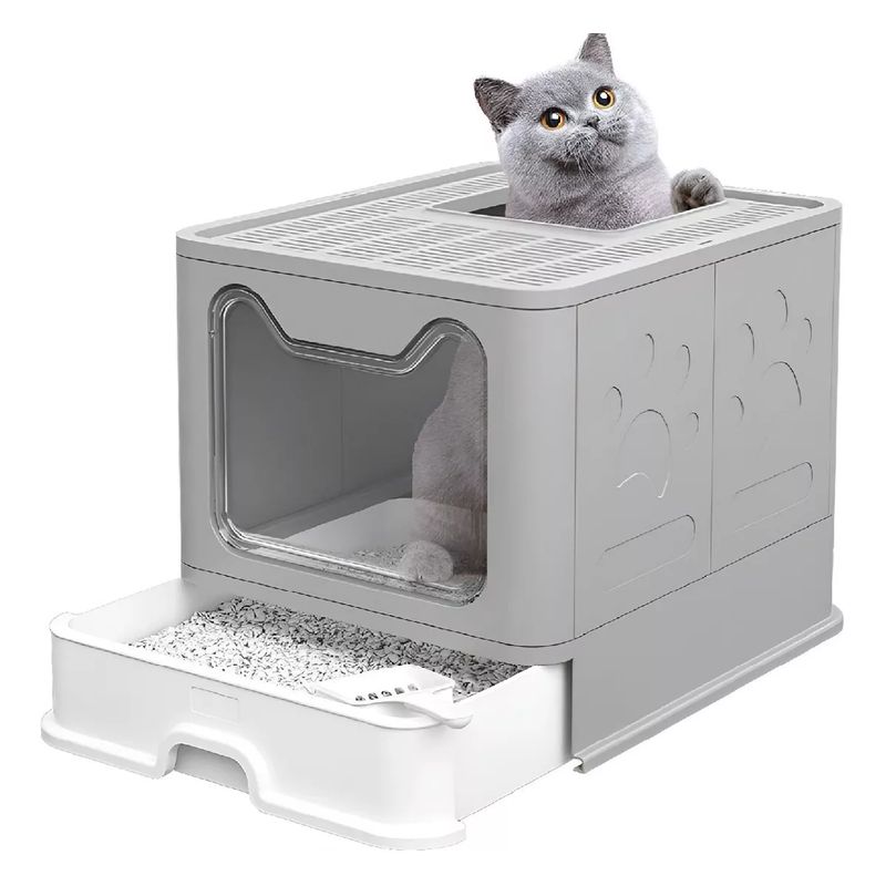 GENERICO - Arenero Caja De Arena Para Gatos Baño Arenero Gato Cerrado