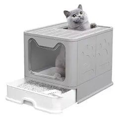 GENERICO - Arenero Caja De Arena Para Gatos Baño Arenero Gato Cerrado
