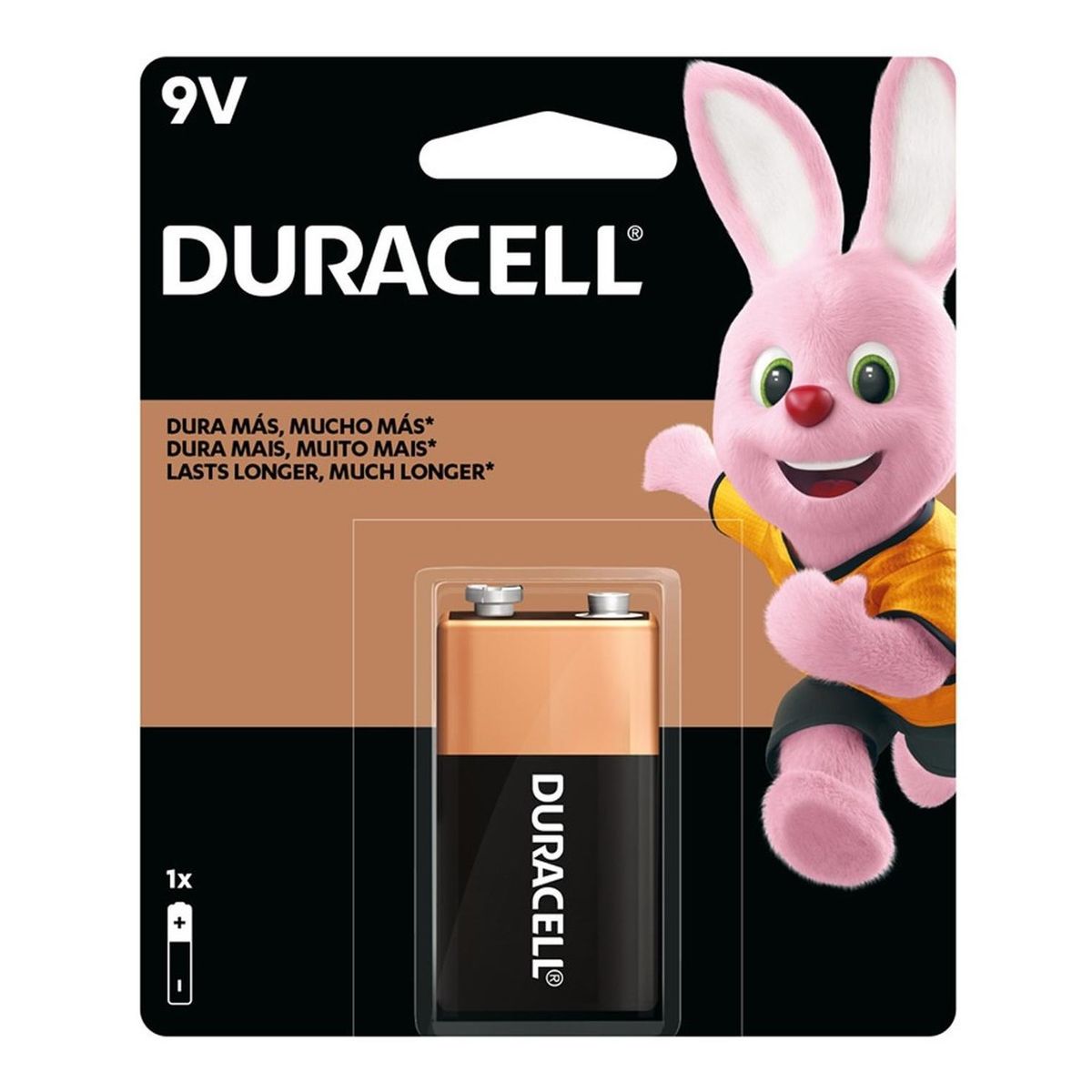 GEN - Batería Alcalina Duracell Blíster 9v Juegos Linterna Radios