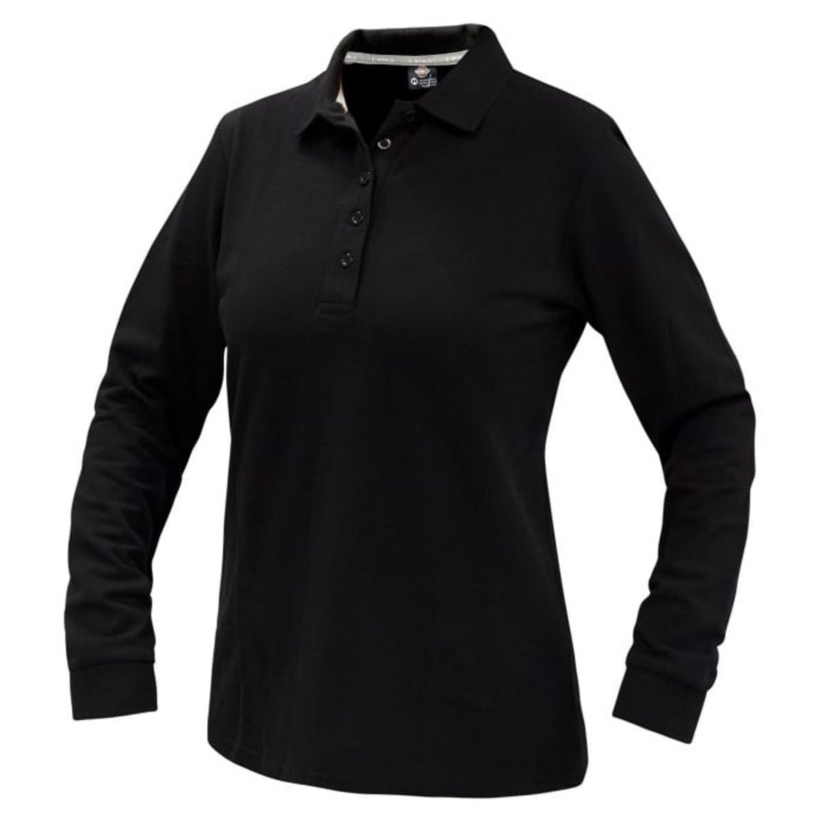 T-WORLD - Polera Polo Confort Spandex Manga Larga Mujer