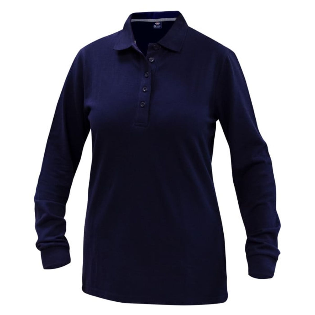 T-WORLD - Polera Polo Confort Spandex Manga Larga Mujer