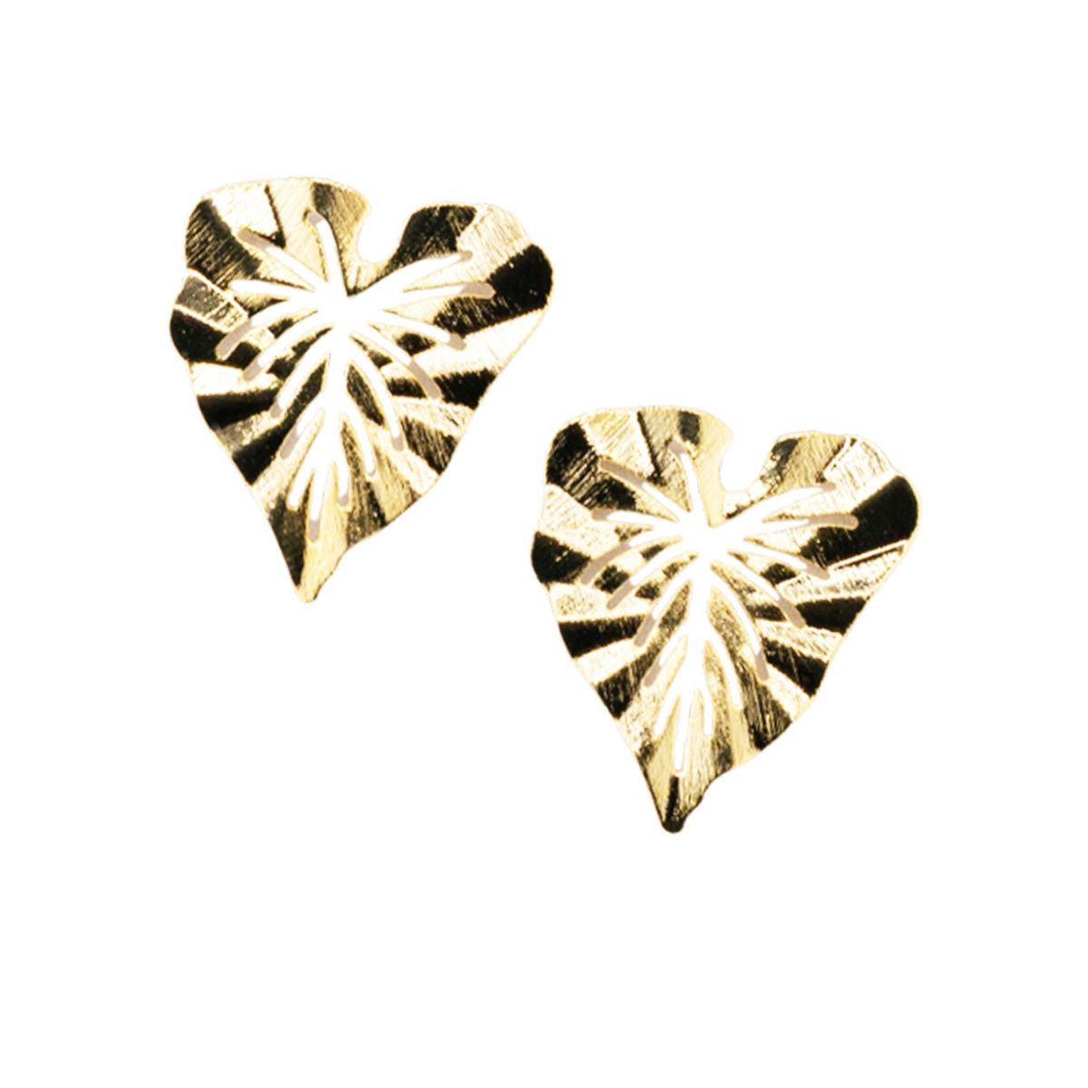 JOYAS MONTERO - Aros Olivia Baño de Oro de 24 k