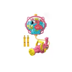 SPACEZAT - Mochila con Pistola Lanza Agua Flamenco Rosa