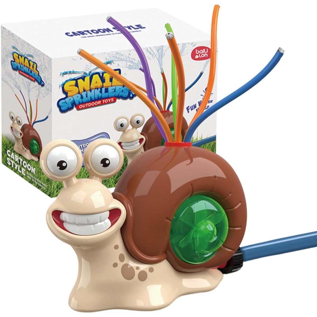 SPACEZAT - Caracol con Mangueras Rociador de Agua Juguete de Verano