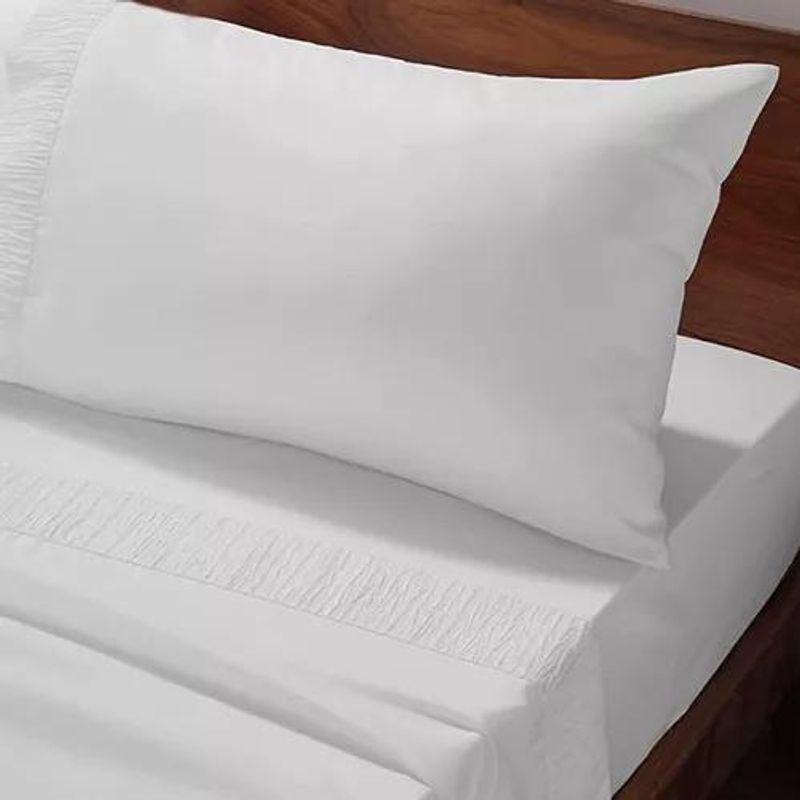 GENERICO - Sabanas 300 Hilos 15p +funda Almohad Color Blanco