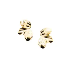 JOYAS MONTERO - Aros Luna Baño de Oro de 24 k