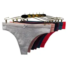 BLWOENS - Pack 6 Calzon Mujer - Rojo