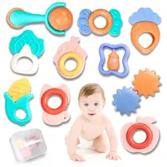 GENERICO - Set de Sonajeros y Mordedores para Bebes 10 Pcs
