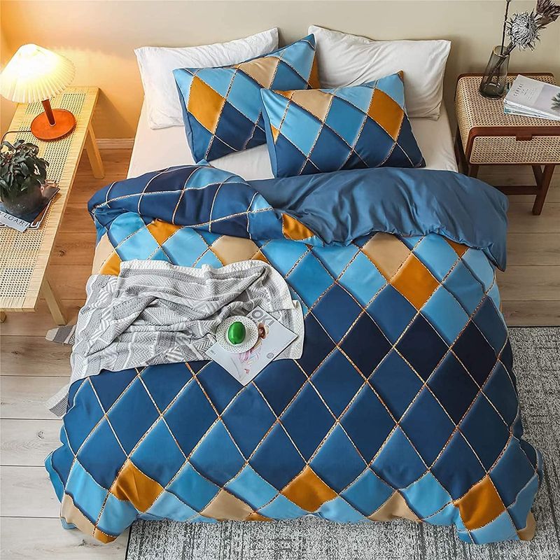 GENERICO - Cubrecama King 270x250 Cm delgado quilt verano triangular TF