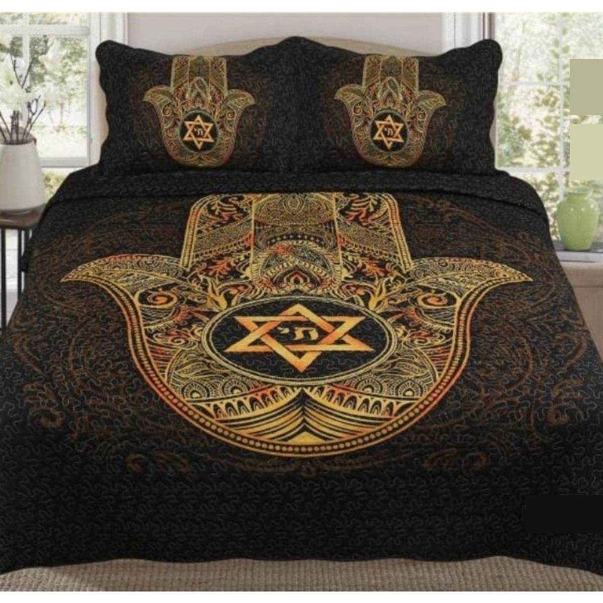 GENERICO - Cubrecama King 270x250 Cm delgado quilt verano mano fatima TF