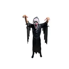 GENERICO - Disfraz Scream + Mascara Scary Movie Niño Halloween