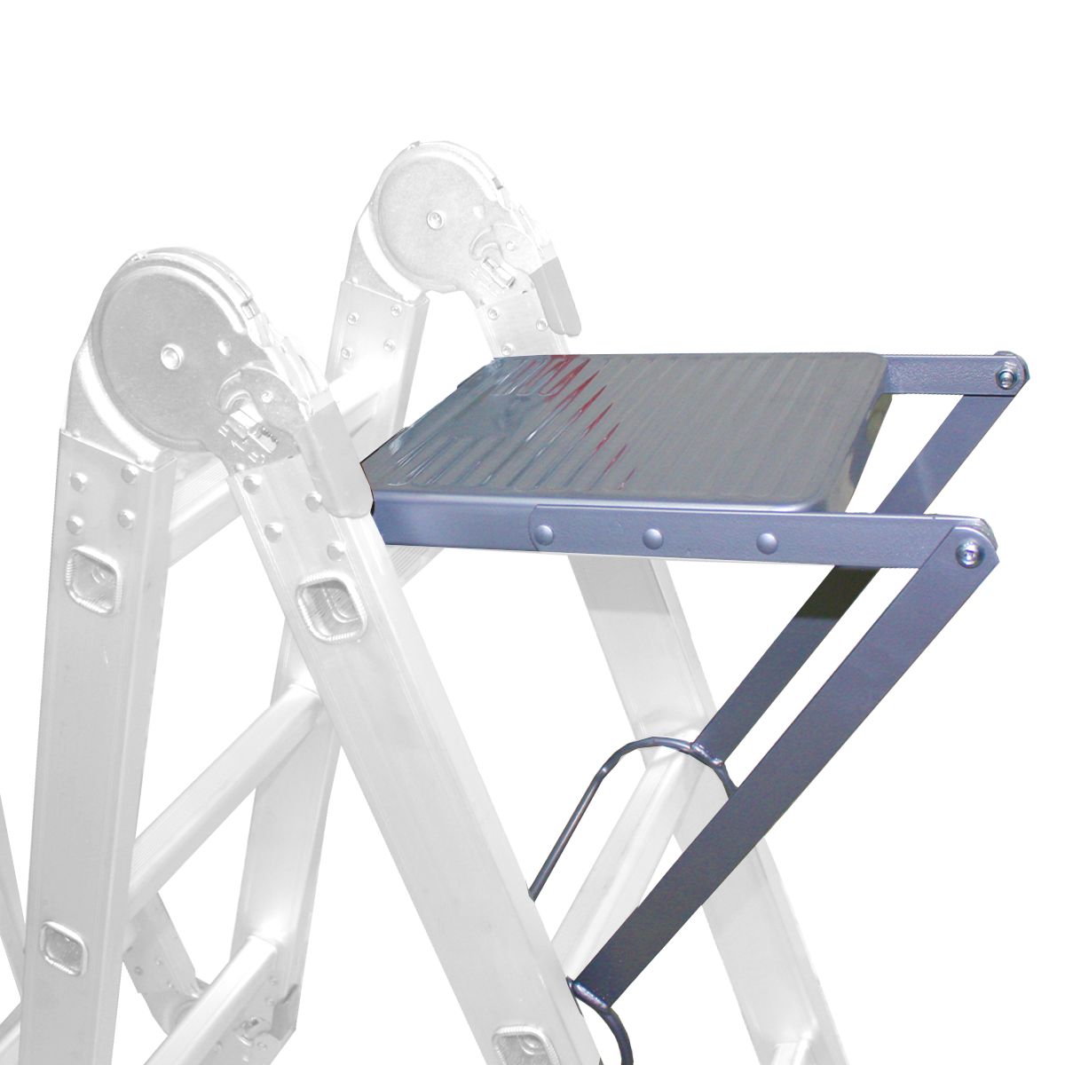 QRUBBER - Plataforma Trabajo Para Escalera Multiuso Estriada QRubber