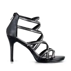 WEIDE - Sandalias Fiesta Moda Mujer Pedrería Taco Alto GH132