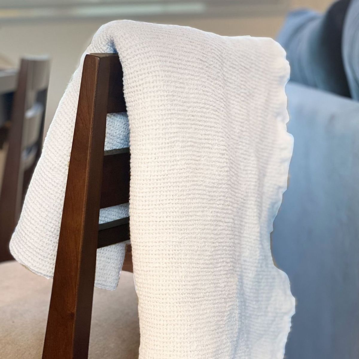 GENERICO - Piecera De Cama Nido - Manta 100% Algodon 150x110 Off White