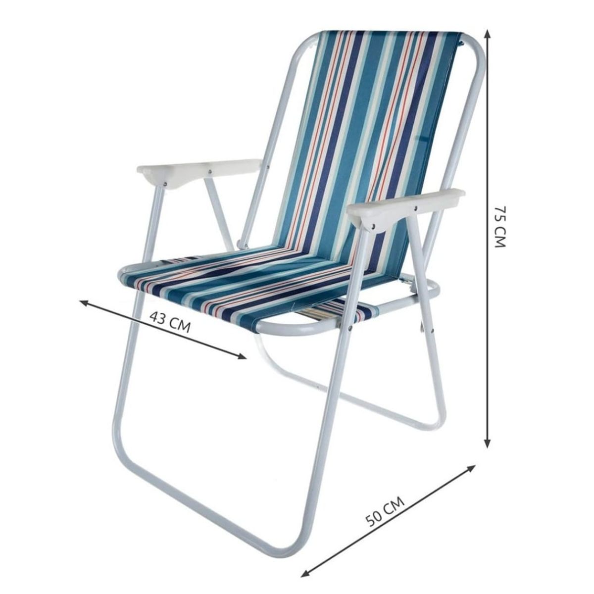 GENERICO - Pack de 2 sillas plegables de verano playa piscina lago