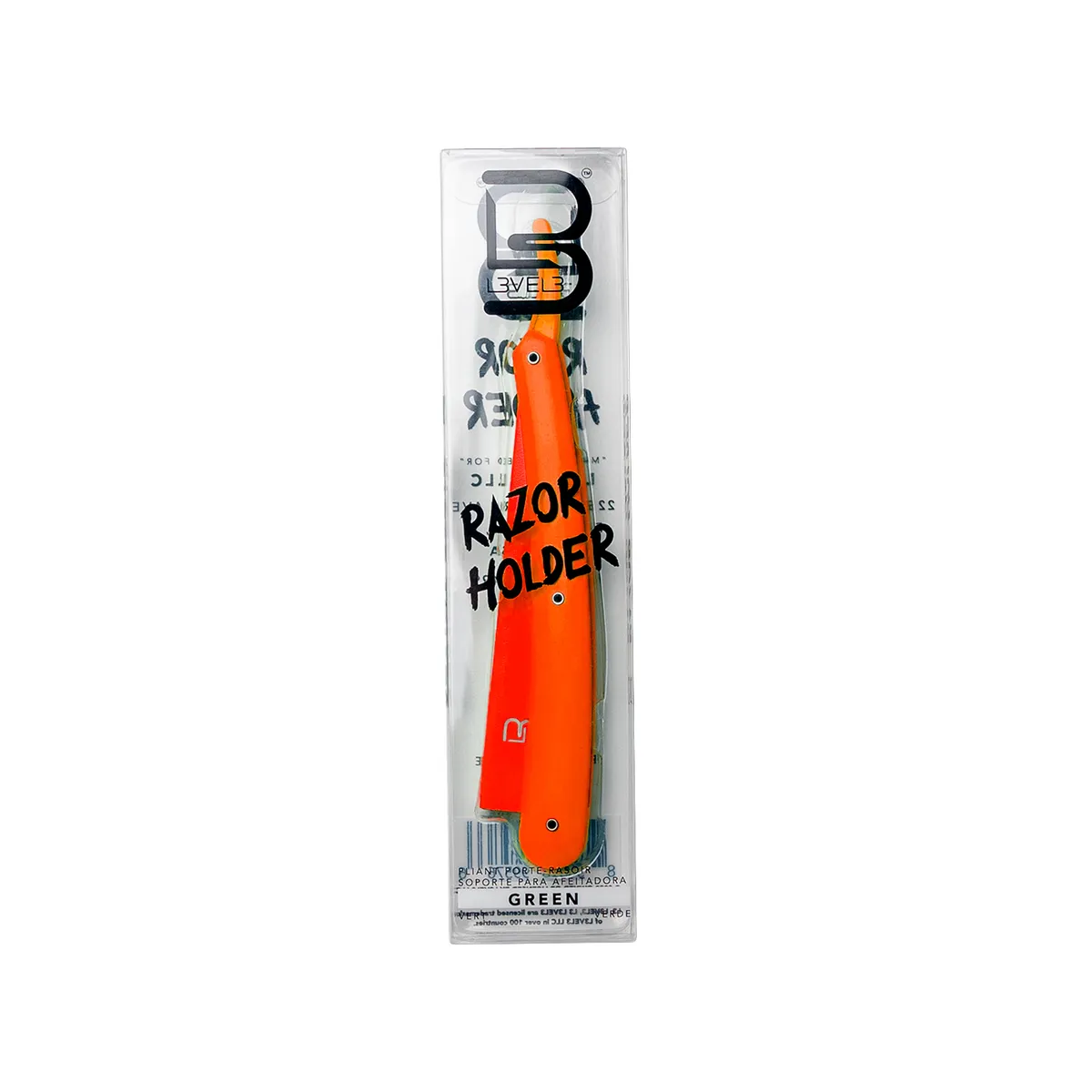 L3VEL3 - Navaja De Afeitar Naranja Level3