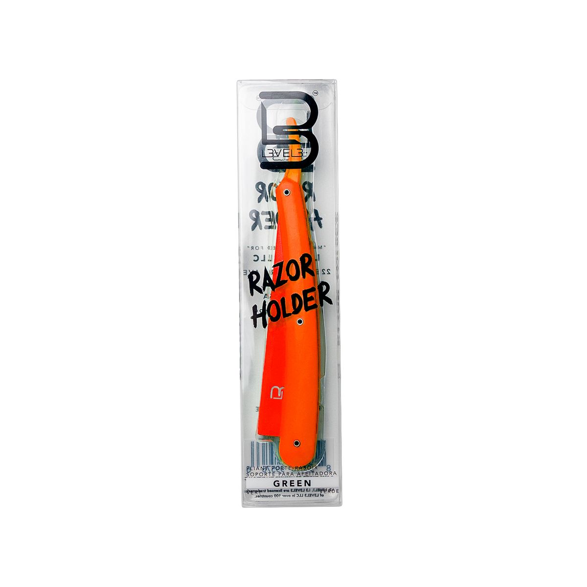 L3VEL3 - Navaja De Afeitar Naranja Level3
