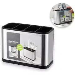 GENERICO - Escurridor De Cubiertos Utensilios Cocina Acero Inoxidable