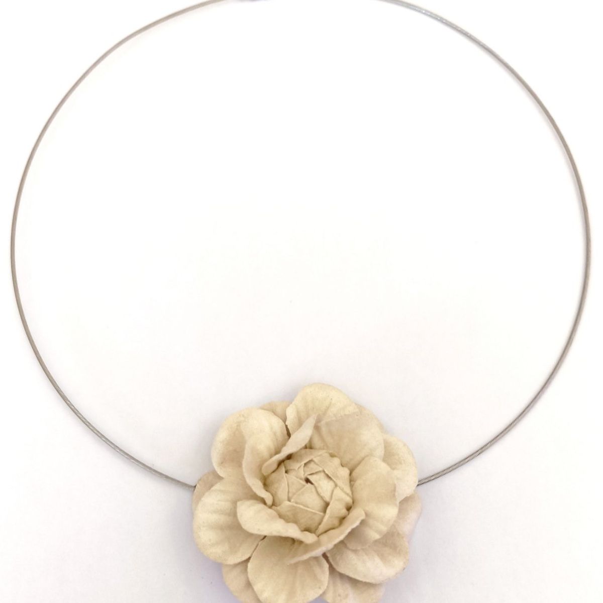 CATHALIFAUDJOYAS - COLLAR ACERO FLOR CATHALIFAUDJOYAS