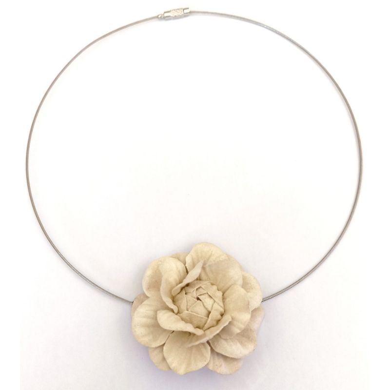 CATHALIFAUDJOYAS - COLLAR ACERO FLOR CATHALIFAUDJOYAS