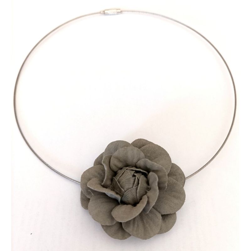 CATHALIFAUDJOYAS - COLLAR ACERO FLOR CATHALIFAUDJOYAS