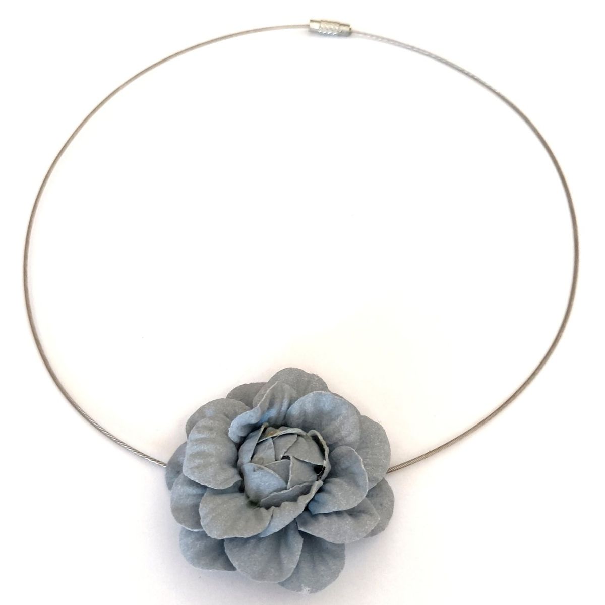 CATHALIFAUDJOYAS - COLLAR ACERO FLOR CATHALIFAUDJOYAS