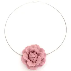CATHALIFAUDJOYAS - COLLAR ACERO FLOR