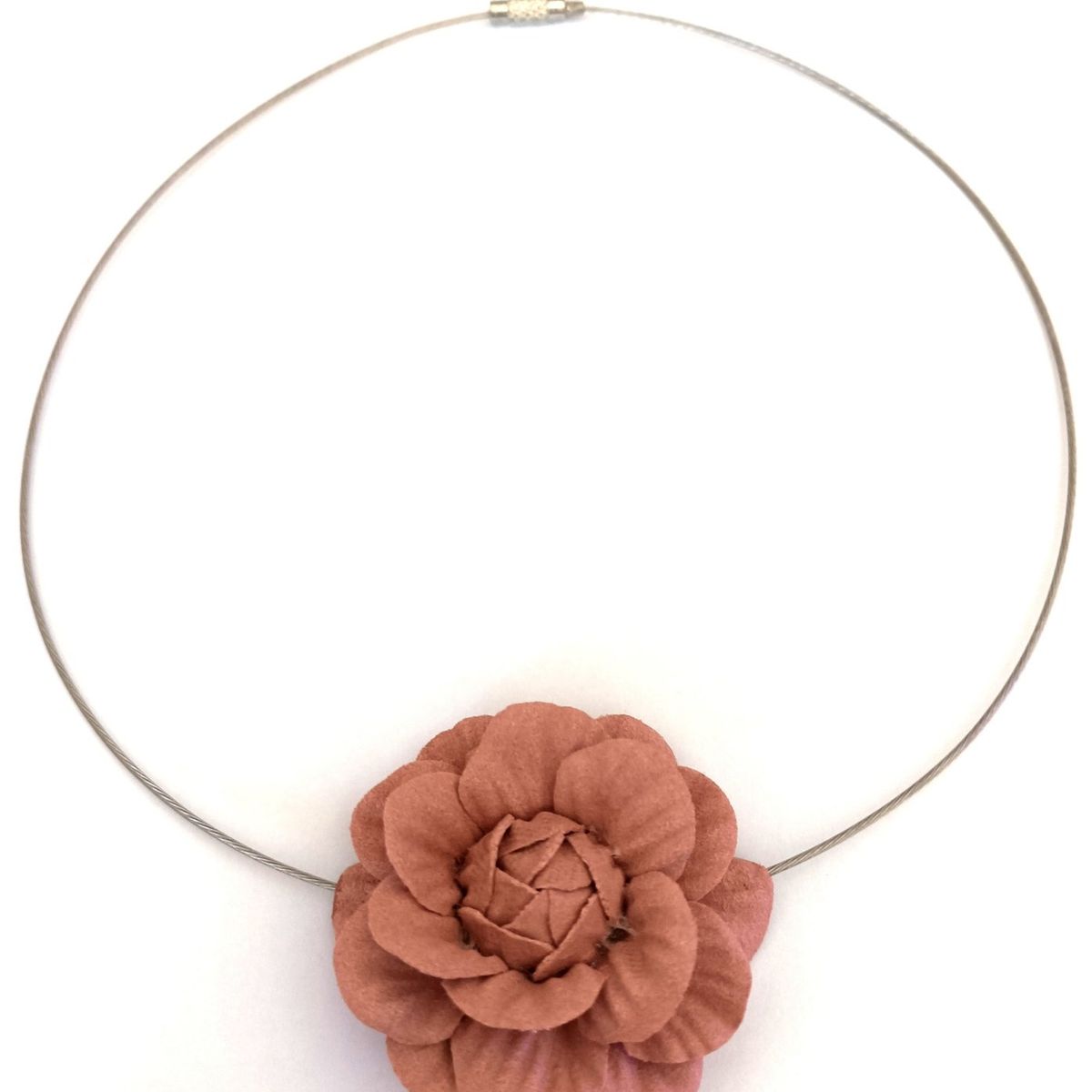 CATHALIFAUDJOYAS - COLLAR ACERO FLOR CATHALIFAUDJOYAS