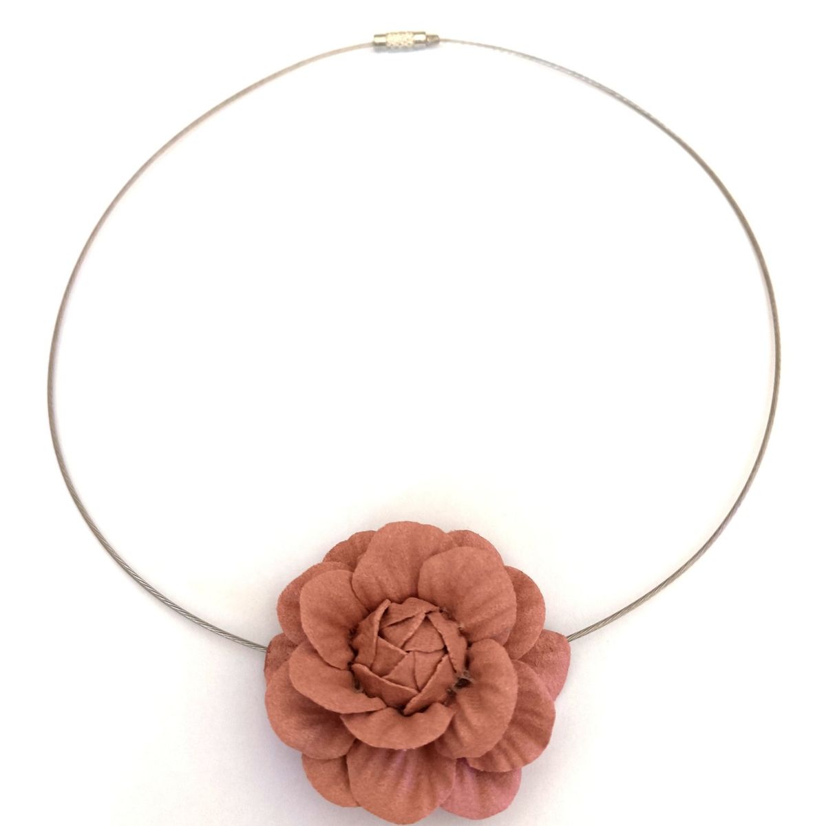 CATHALIFAUDJOYAS - COLLAR ACERO FLOR CATHALIFAUDJOYAS