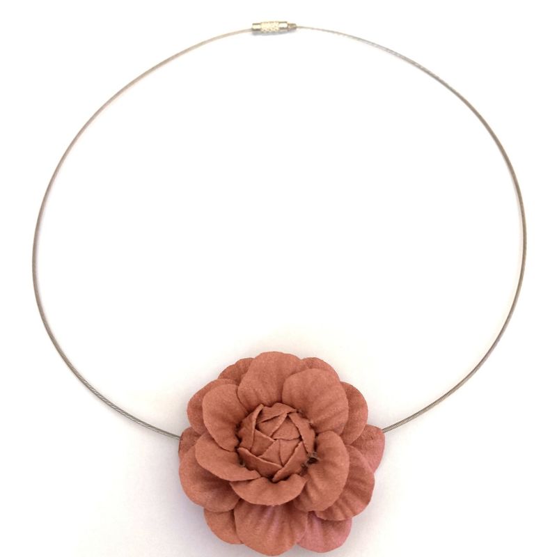 CATHALIFAUDJOYAS - COLLAR ACERO FLOR CATHALIFAUDJOYAS