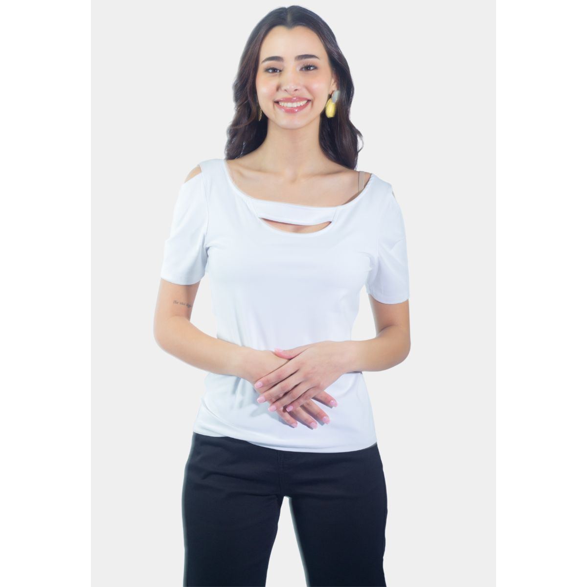 TENTATION - Top Poliamida Blanco Tentation